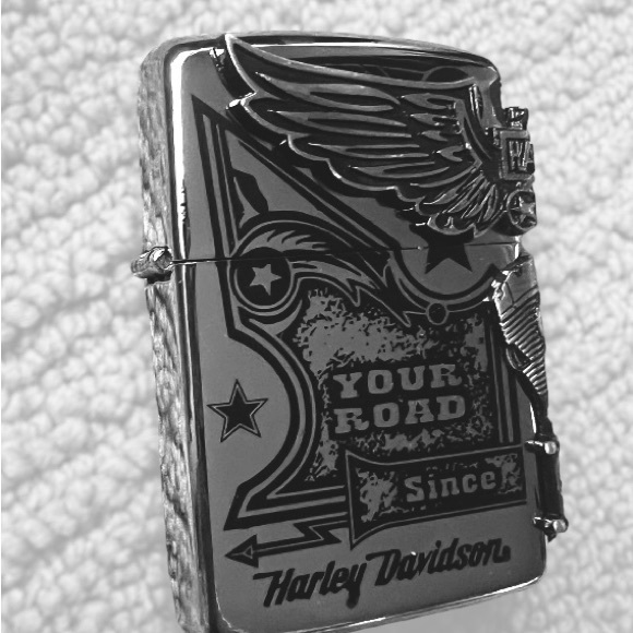 Harley Davidson Lighter Silver New - Picture 4 of 6
